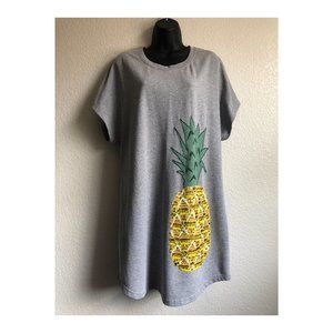 Anthropologie Sequined Pineapple Dress, size Medium